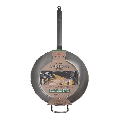 EMGA Lyonnaiserpan 36 cm – plaatstalen hapjespan voor horeca