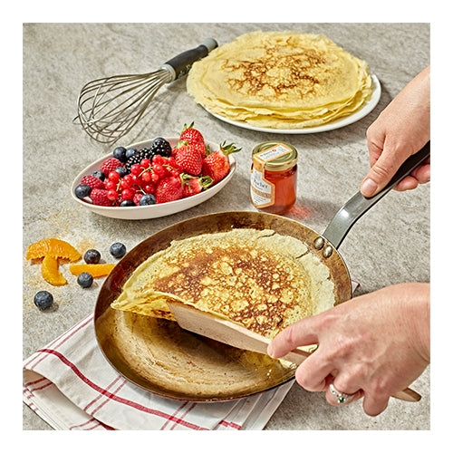 EMGA Crêpepan 30 cm – plaatstalen pan voor grote pannenkoeken