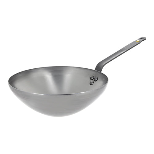 EMGA Wok Ø 28 cm plaatstaal – stalen wok voor horeca en restaurants