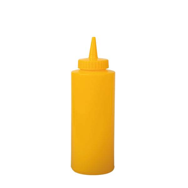 APS knijpfles geel 355 ml - doseerfles voor mosterd en sauzen in de horeca