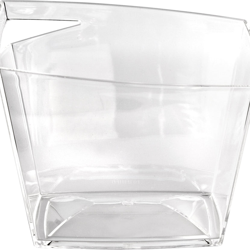 APS ijsemmer vierkant helder acryl 5 liter - koelemmer voor flessen en ijs