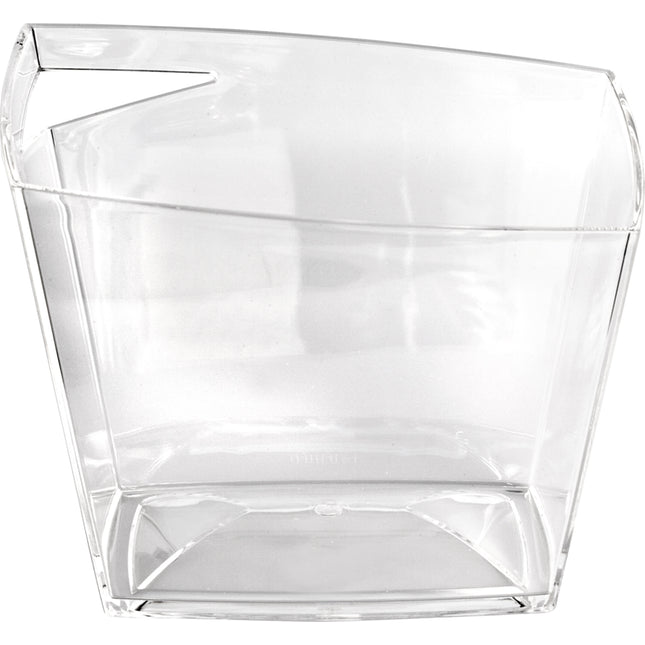 APS ijsemmer vierkant helder acryl 5 liter - koelemmer voor flessen en ijs