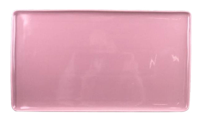 APS rechthoekig bord roze 34 cm - melamine serveerbord voor buffetpresentatie
