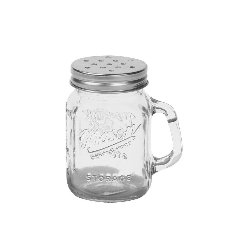 APS Mason Jar peper- en zoutstel 133 ml - strooiers in weckpotstijl voor de horeca