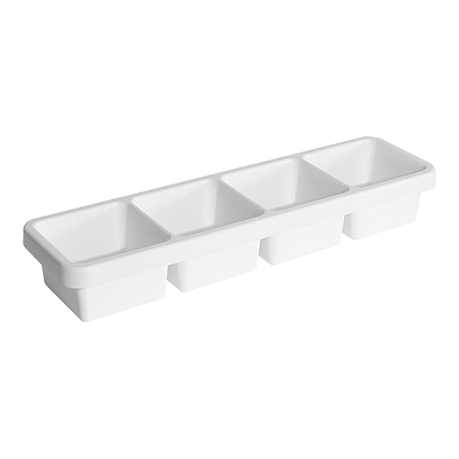 EMGA restbak Caddy kunststof 4-delig – afvalcaddy voor tafels en buffetten