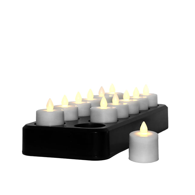 APS oplaadbare LED-kaarsen set van 12 - sfeerverlichting voor de horecatafel