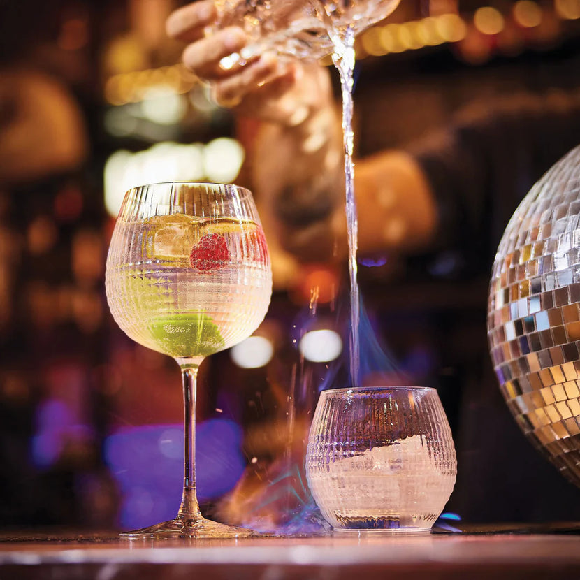 Arcoroc Disco tumbler 38 cl – geribbeld glas voor water en longdrinks