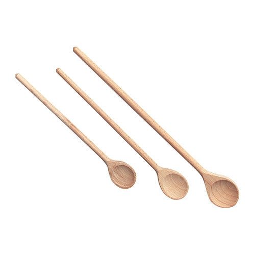 EMGA kooklepelset 25/30/35 cm rond – set soeplepels voor horeca en catering