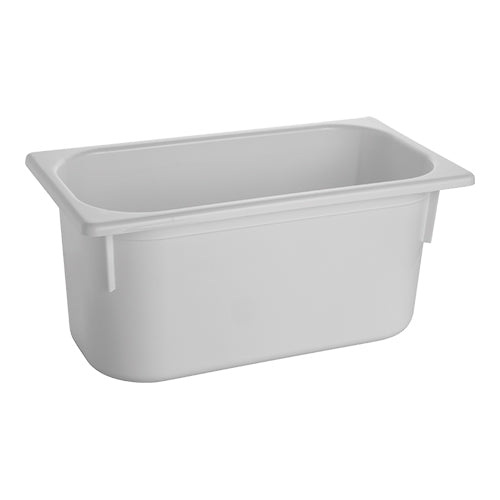 EMGA GN bak PP 1/3 GN 150 mm wit – derde GN bak voor het bewaren van sauzen en garnering