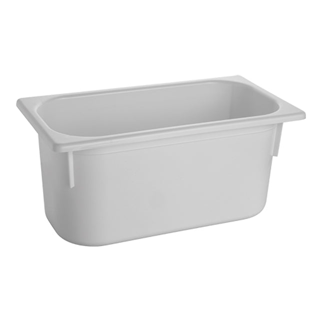 EMGA GN bak PP 1/3 GN 150 mm wit – derde GN bak voor het bewaren van sauzen en garnering