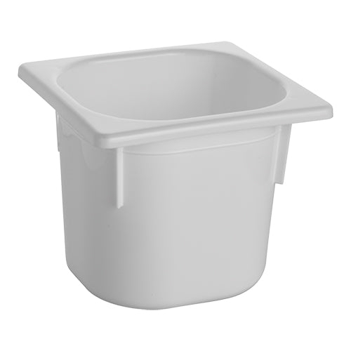 EMGA GN bak PP 1/6 GN 150 mm wit – kleine zesde GN bak voor mise-en-place