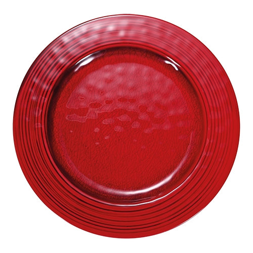 EMGA serveerbord Ø 28 cm rood – groot rood serveerbord voor buffetten en horeca