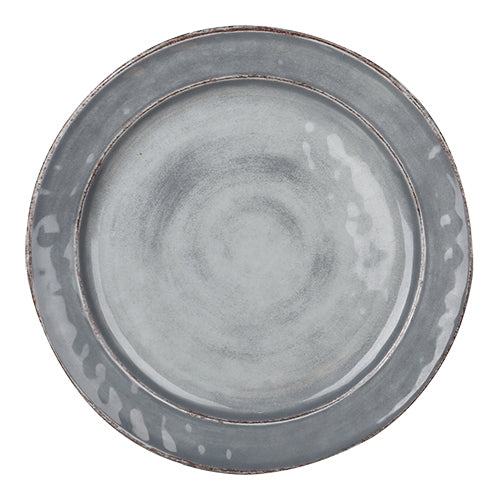 EMGA serveerbord Ø 22 cm grijs – grijs melamine serveerbord voor moderne presentatie