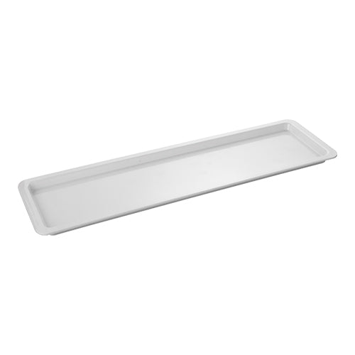 EMGA GN bak melamine 2/4 GN 20 mm wit – ondiepe 2/4 GN bak voor buffetpresentatie