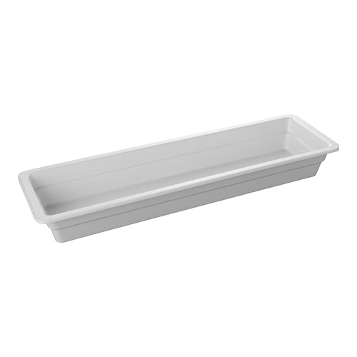 EMGA GN bak melamine 2/4 GN 65 mm wit – diepe 2/4 GN bak voor buffetten