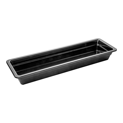 EMGA GN bak melamine 2/4 GN 65 mm zwart – diepe zwarte 2/4 GN bak voor buffetten
