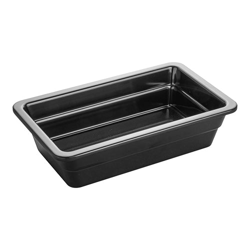 EMGA GN bak melamine 1/4 GN 65 mm zwart – kwart zwarte GN bak voor buffetpresentatie
