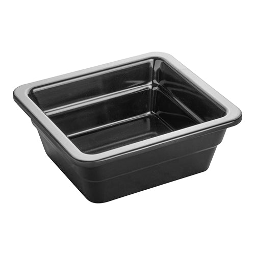 EMGA GN bak melamine 1/6 GN 65 mm zwart – kleine zwarte GN bak voor mise-en-place