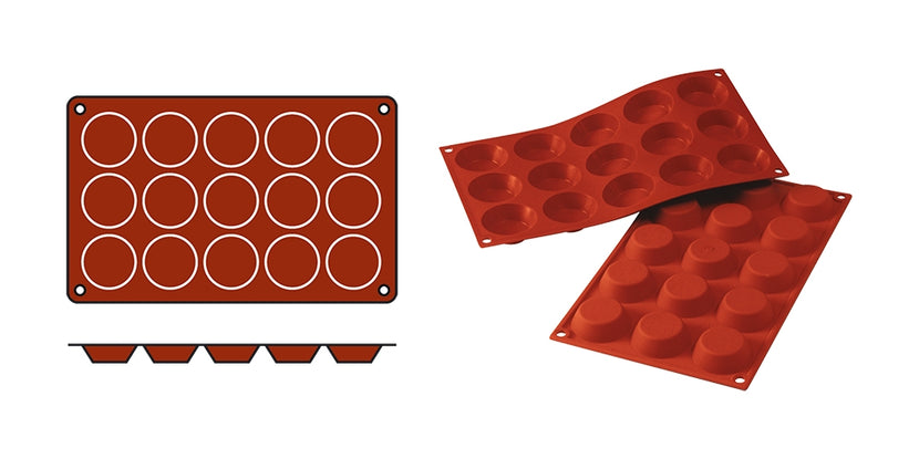EMGA Siliconflex Tartelettes – siliconen tartelettevorm voor mini taartjes