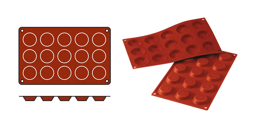 EMGA Siliconflex Minitartelettes – kleine siliconen tartelettevorm voor mini desserts