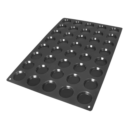 EMGA Bakerflex Tartelettes SQ004 – geperforeerde siliconen tartelettevorm voor krokante bodem