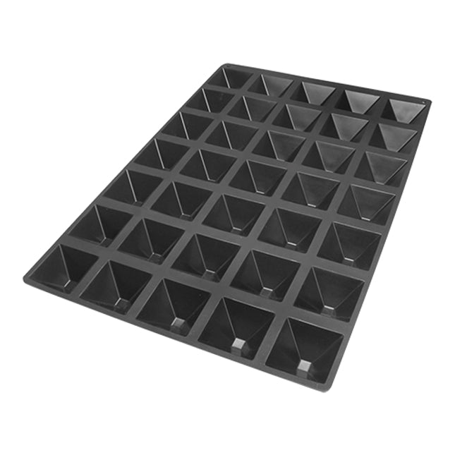 EMGA Bakerflex Pyramids SQ010 – geperforeerde siliconen piramidevorm voor entremet