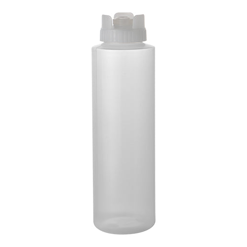 EMGA knijp/doseerfles 36 cl transparant – doorzichtige knijpfles voor sauzen en dressings