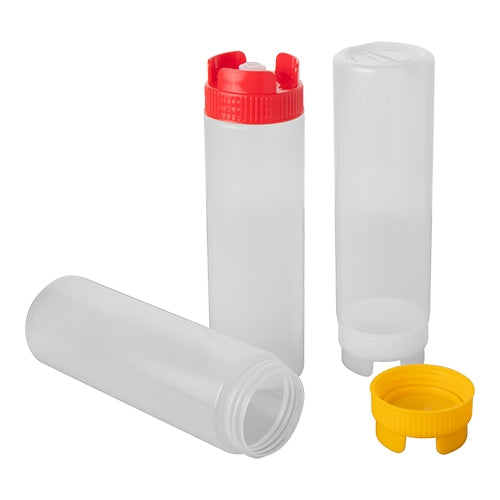 EMGA knijpfles 72 cl rood – rode doseerfles voor snackbars en restaurants