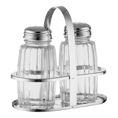 EMGA menage RVS 2-delig in doos – RVS peper- en zoutset voor de horeca