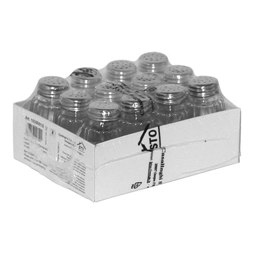 EMGA zoutstrooier 8 cm set 12 stuks – tafelzoutstrooiers voor restaurants en cafes