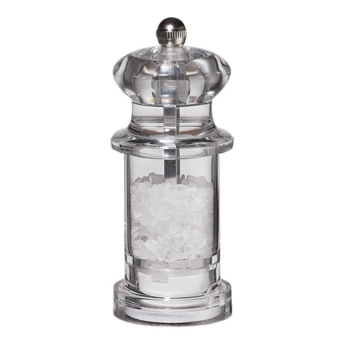 EMGA zoutmolen acryl 11 cm – heldere zoutmolen voor de horecatafel