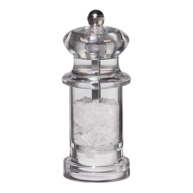 EMGA zoutmolen acryl 11 cm – heldere zoutmolen voor de horecatafel