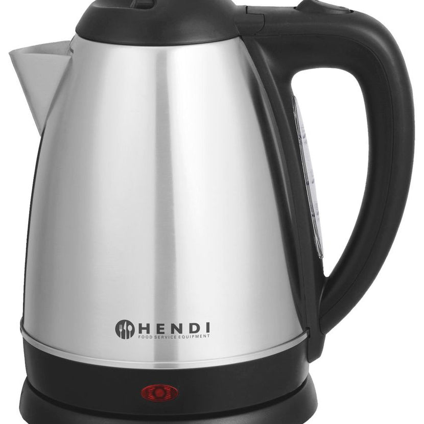 Hendi waterkoker 1,8 liter rvs 1800W – snelkoker voor keuken, kantine en horeca