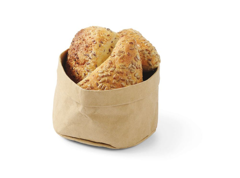 Hendi beige wasbaar papieren broodzak – herbruikbare zak voor brood op tafel en buffet