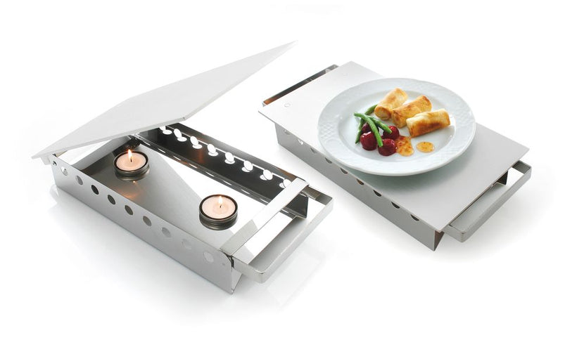 Hendi RVS schotelwarmer met 3 branders – gerechten warmhouden op buffet en feestzaal