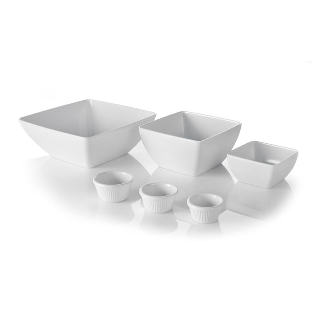 Hendi bakje vierkant melamine 270x270x105 mm – grote buffetschaal voor catering en restaurant