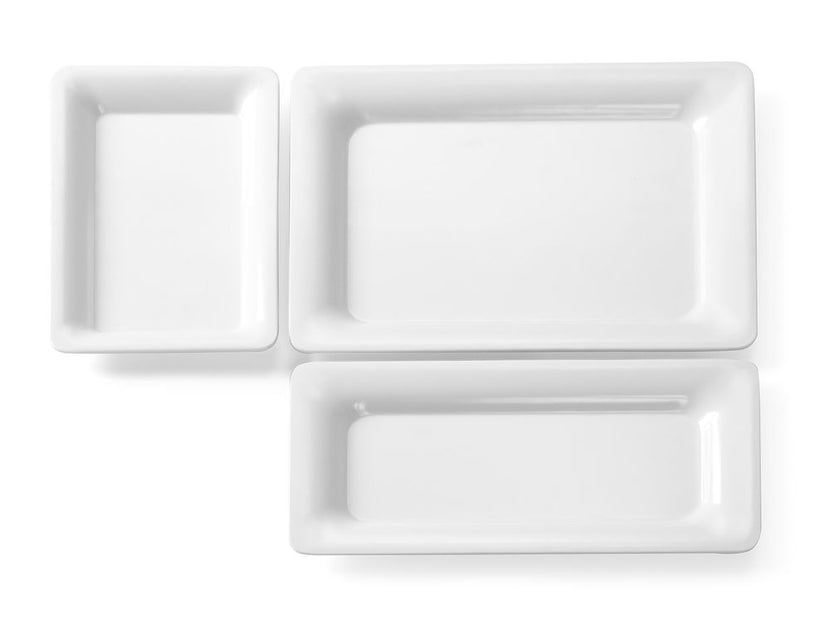 GN 2/4 melamine tray Hendi – zijaanzicht van de 20 mm diepe buffetschaal