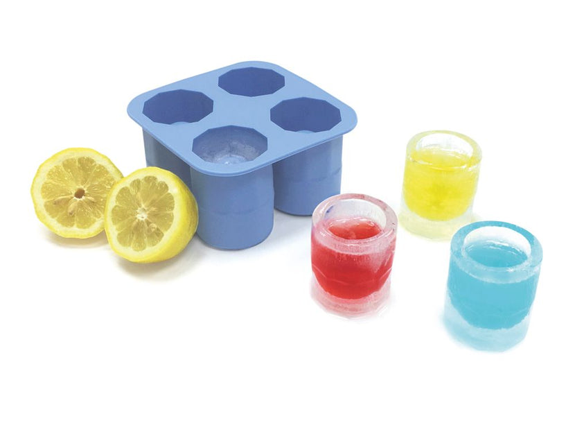 Hendi ijsvorm silicone – 4 ice shot glazen voor originele shotjes op feesten en in de bar