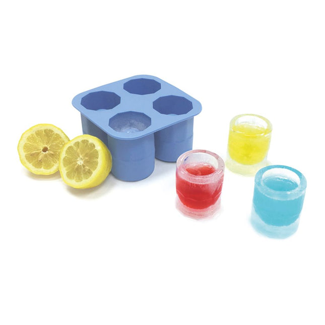 Hendi ijsvorm silicone – 4 ice shot glazen voor originele shotjes op feesten en in de bar