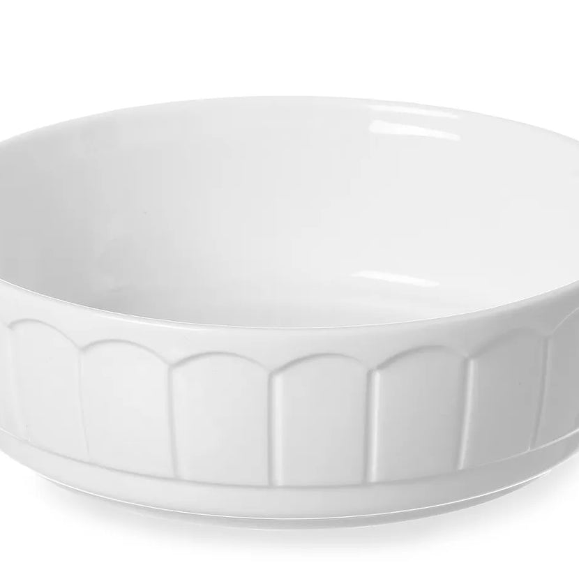 Hendi ovenschaal rond Rustica 100x50 mm – klein wit porselein voor gratin en warme voorgerechten