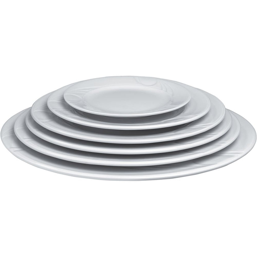 Hendi plat bord 320x27 mm Karizma – extra groot porseleinen bord voor fine dining en buffet