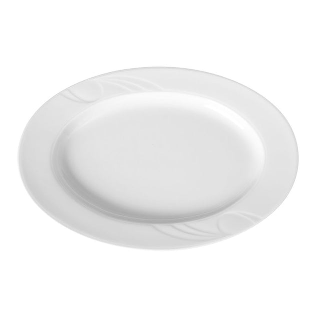 Hendi ovale schaal Karizma 340x235x30 mm – grote serveerschaal voor buffet en catering