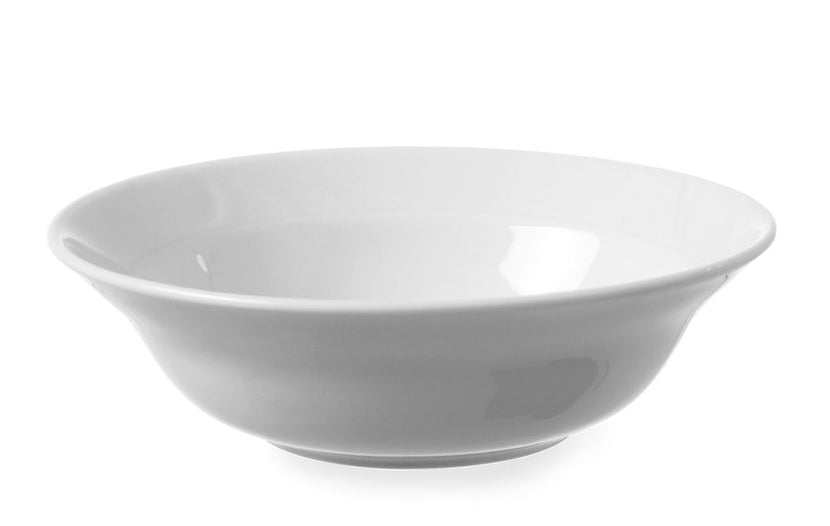 Hendi saladeschaal 190x55 mm Karizma – wit porselein voor salade, soep en pasta in restaurant