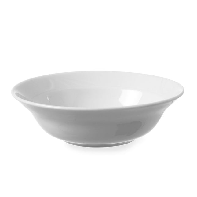 Hendi saladeschaal 190x55 mm Karizma – wit porselein voor salade, soep en pasta in restaurant