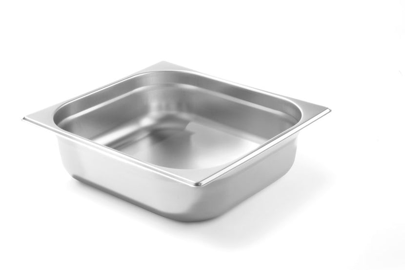 Hendi Budget Line gastronormbak 2/3 100 mm – diepe rvs GN-bak voor grootkeuken en cateringbuffet