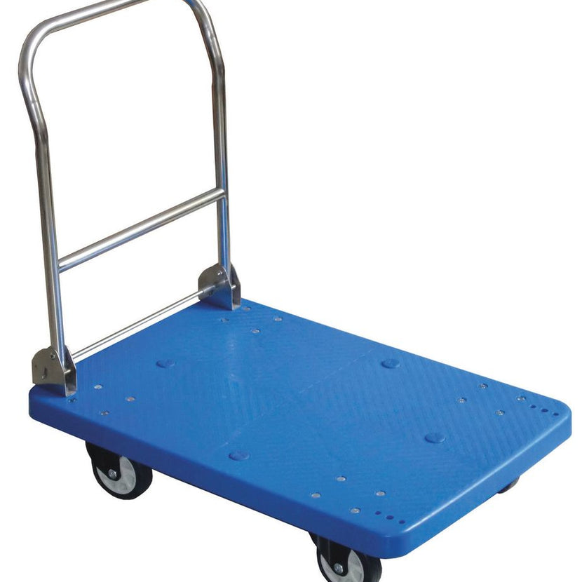 Hendi platformwagen 730x480x890 mm – transportwagen belastbaar tot 150 kg voor keuken en magazijn