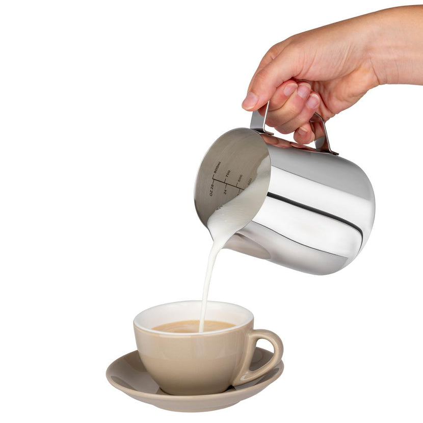 Assheuer koffiekannetje open model 0,35 liter – rvs schenkkan voor restaurant en hotel