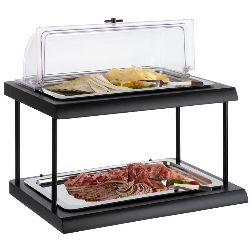 APS GN 1/1 rolltopdeksel detail – hygiënische buffetkap voor hotel en restaurant