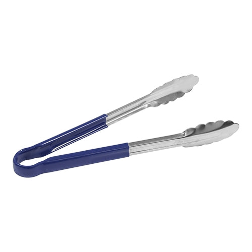 EMGA Serveertang 30 cm blauw – blauwe kleurgecodeerde tang voor vis op het buffet