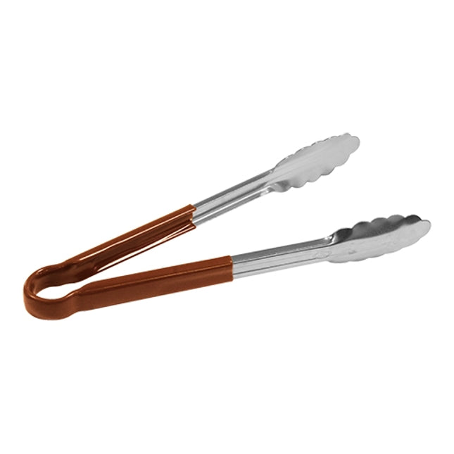 EMGA Serveertang 30 cm bruin – bruine kleurgecodeerde serveertang voor de horeca